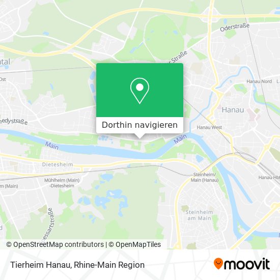 Tierheim Hanau Karte