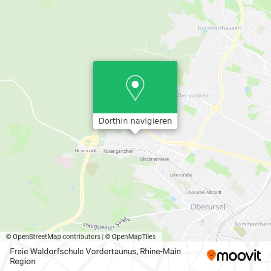 Freie Waldorfschule Vordertaunus Karte