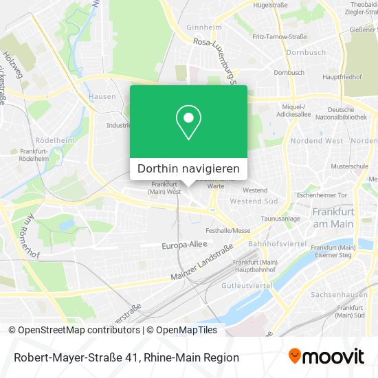 Robert-Mayer-Straße 41 Karte