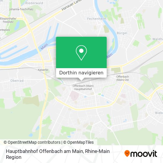 Hauptbahnhof Offenbach am Main Karte