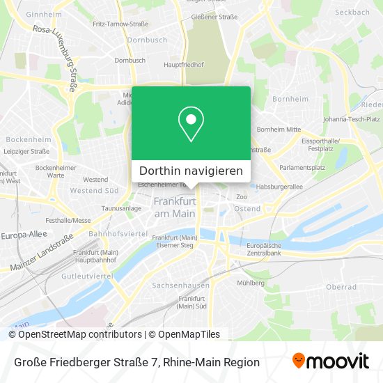 Große Friedberger Straße 7 Karte