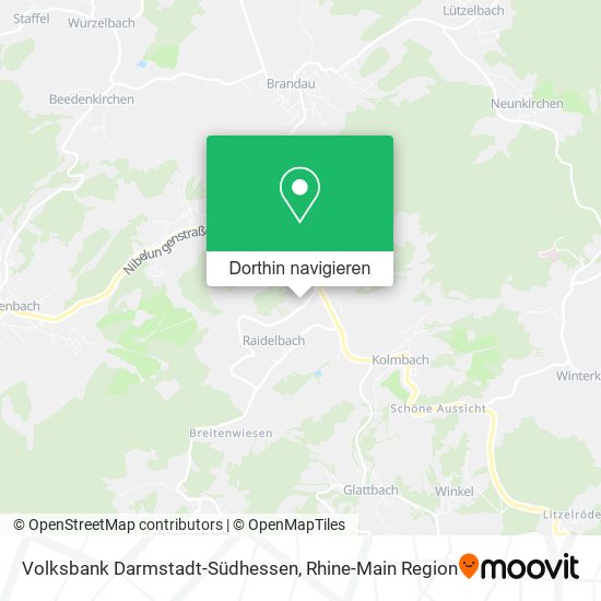 Volksbank Darmstadt-Südhessen Karte
