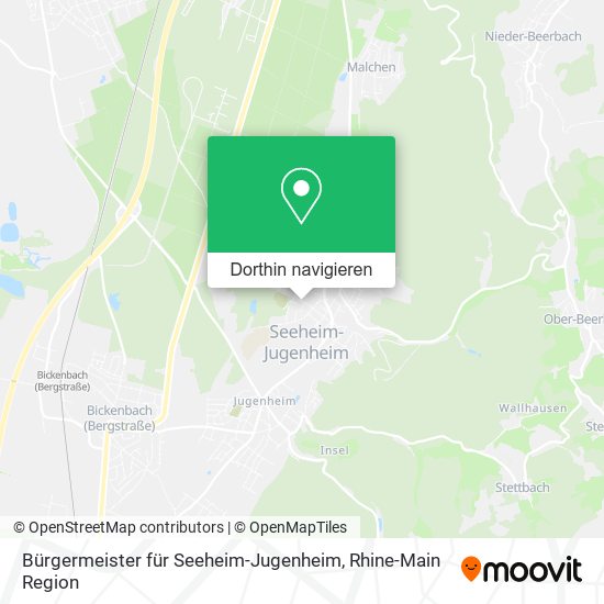 Bürgermeister für Seeheim-Jugenheim Karte