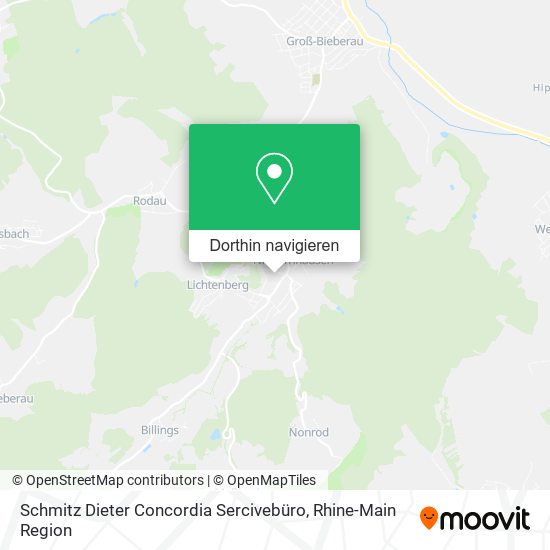 Schmitz Dieter Concordia Sercivebüro Karte
