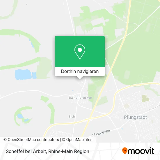 Scheffel bei Arbeit Karte