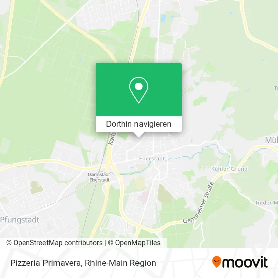 Pizzeria Primavera Karte