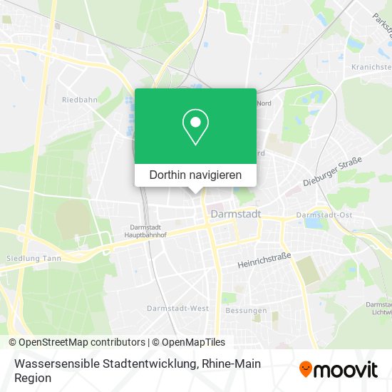 Wassersensible Stadtentwicklung Karte