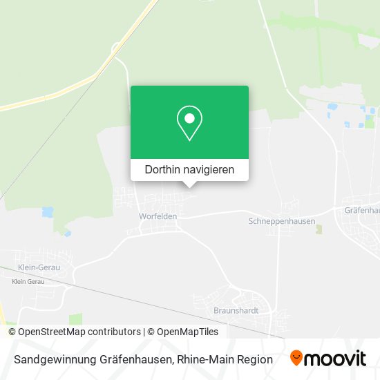 Sandgewinnung Gräfenhausen Karte