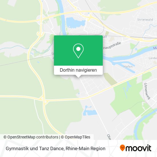 Gymnastik und Tanz Dance Karte