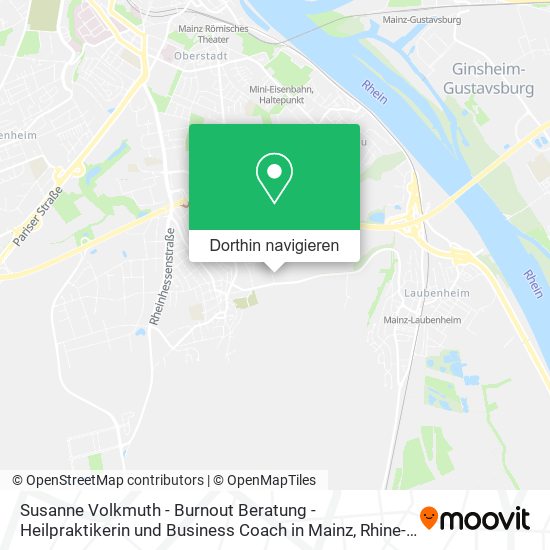 Susanne Volkmuth - Burnout Beratung - Heilpraktikerin und Business Coach in Mainz Karte