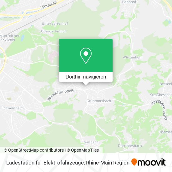 Ladestation für Elektrofahrzeuge Karte