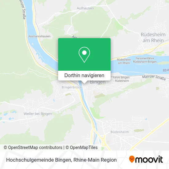 Hochschulgemeinde Bingen Karte