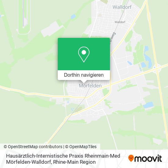 Hausärztlich-Internistische Praxis Rheinmain-Med Mörfelden-Walldorf Karte