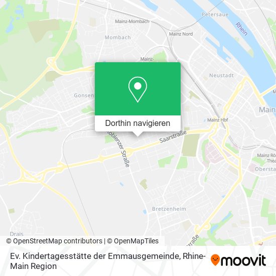 Ev. Kindertagesstätte der Emmausgemeinde Karte