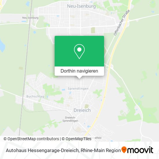 Autohaus Hessengarage-Dreieich Karte