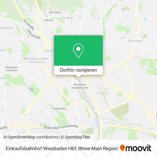 Einkaufsbahnhof Wiesbaden Hbf Karte
