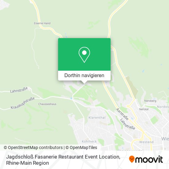 Jagdschloß Fasanerie Restaurant Event Location Karte