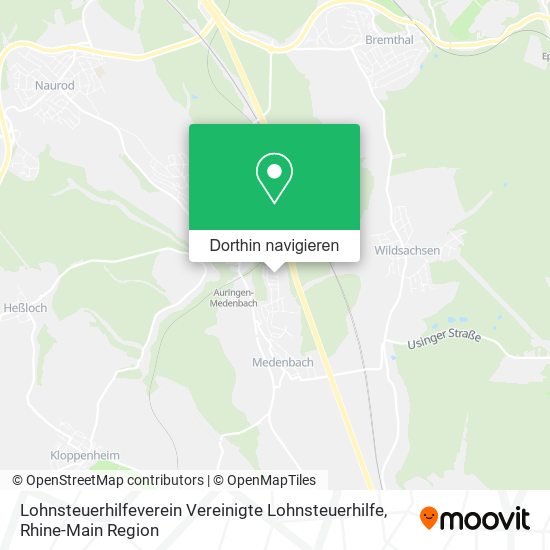 Lohnsteuerhilfeverein Vereinigte Lohnsteuerhilfe Karte