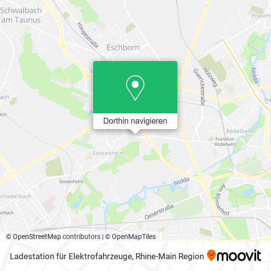 Ladestation für Elektrofahrzeuge Karte