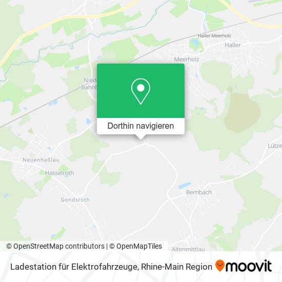 Ladestation für Elektrofahrzeuge Karte