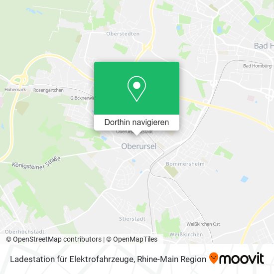 Ladestation für Elektrofahrzeuge Karte