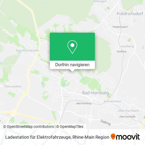 Ladestation für Elektrofahrzeuge Karte
