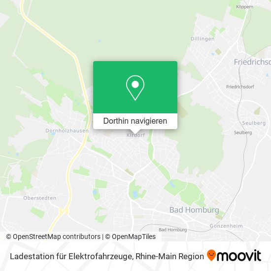 Ladestation für Elektrofahrzeuge Karte