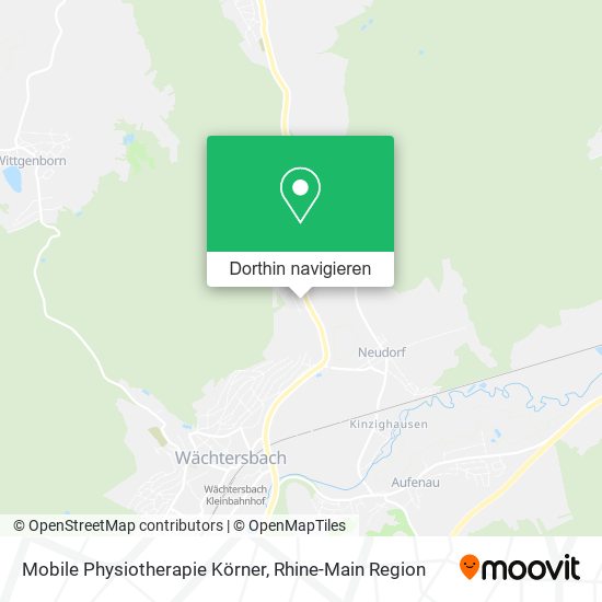 Mobile Physiotherapie Körner Karte
