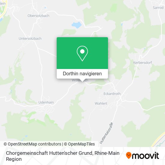 Chorgemeinschaft Hutten'scher Grund Karte