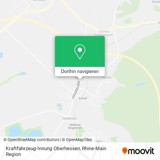 Kraftfahrzeug-Innung Oberhessen Karte