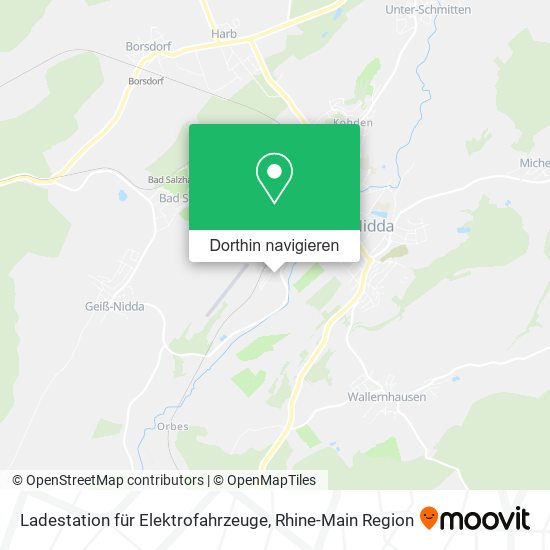 Ladestation für Elektrofahrzeuge Karte