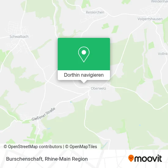 Burschenschaft Karte