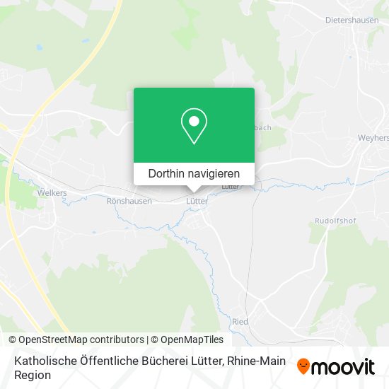 Katholische Öffentliche Bücherei Lütter Karte