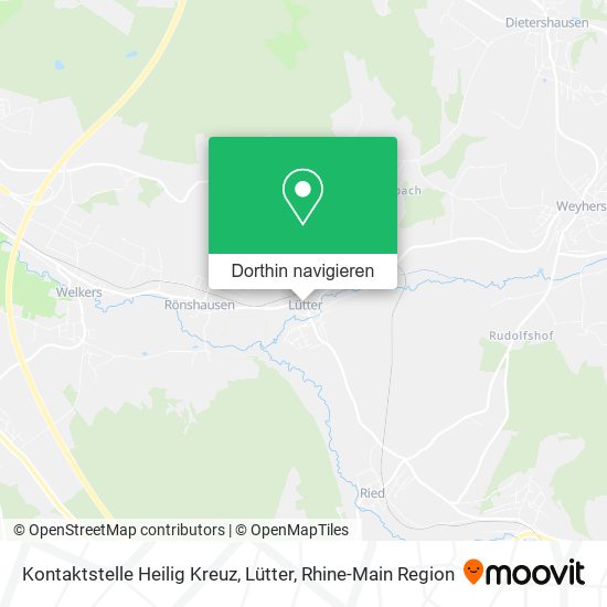 Kontaktstelle Heilig Kreuz, Lütter Karte