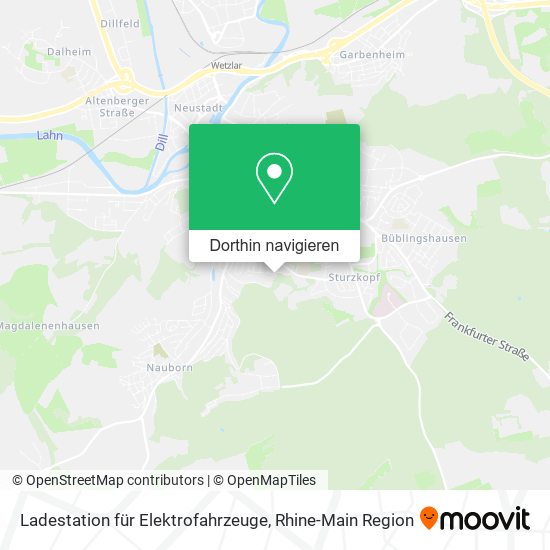 Ladestation für Elektrofahrzeuge Karte