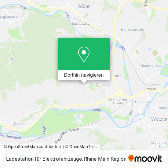 Ladestation für Elektrofahrzeuge Karte