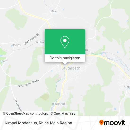 Kimpel Modehaus Karte