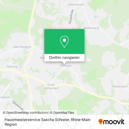 Hausmeisterservice Sascha Schreier Karte