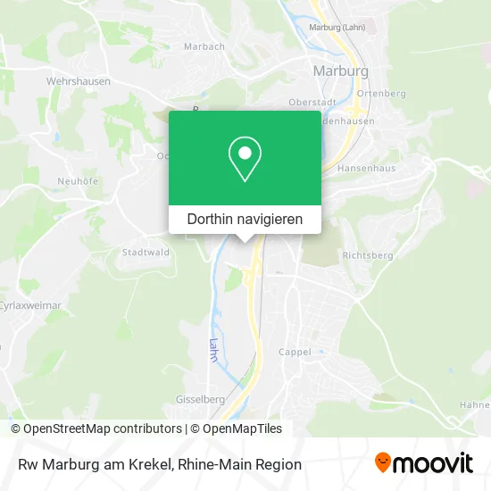 Rw Marburg am Krekel Karte