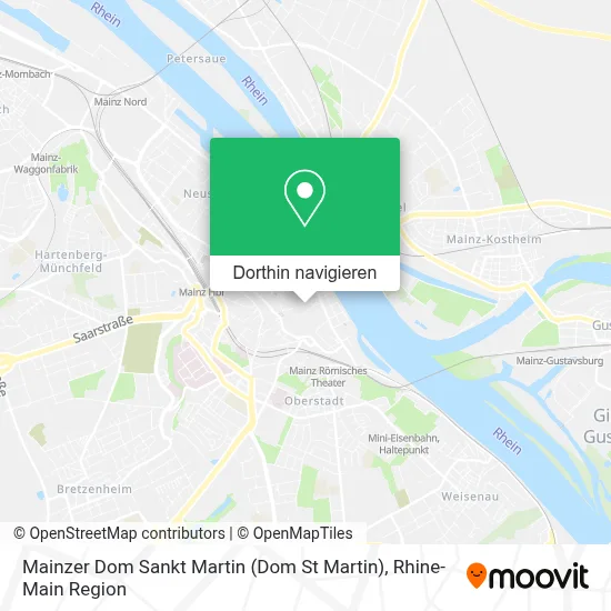 Mainzer Dom Sankt Martin (Dom St Martin) Karte