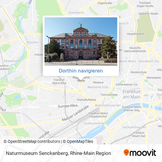 Naturmuseum Senckenberg Karte