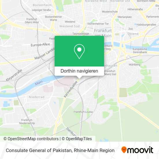 Consulate General of Pakistan Karte