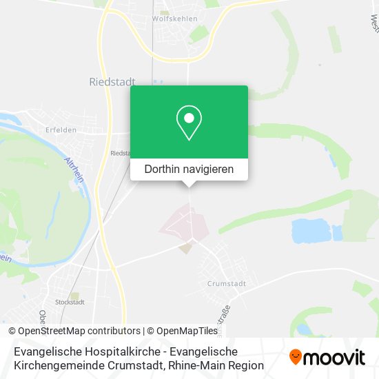 Evangelische Hospitalkirche - Evangelische Kirchengemeinde Crumstadt Karte