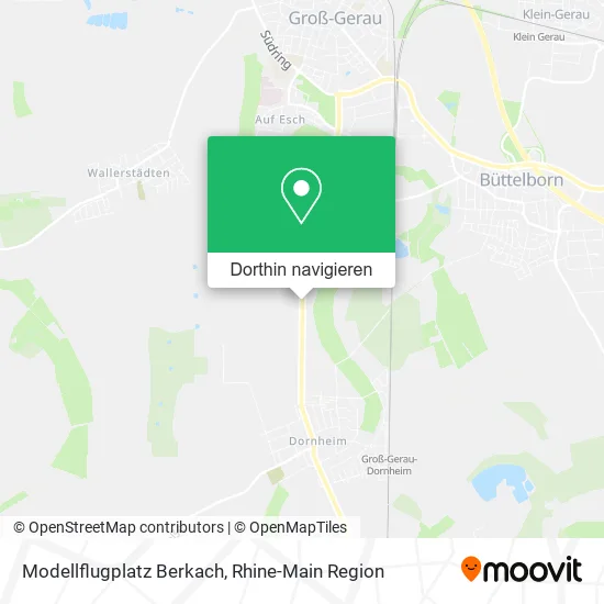 Modellflugplatz Berkach Karte