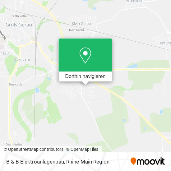 B & B Elektroanlagenbau Karte