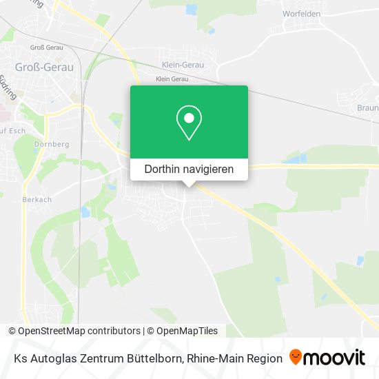 Ks Autoglas Zentrum Büttelborn Karte