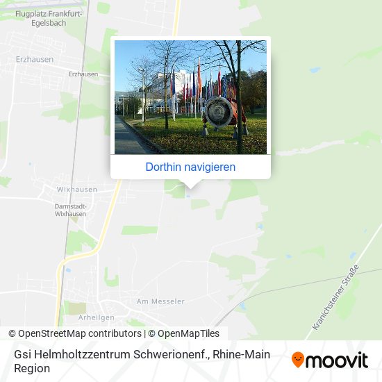 Gsi Helmholtzzentrum Schwerionenf. Karte