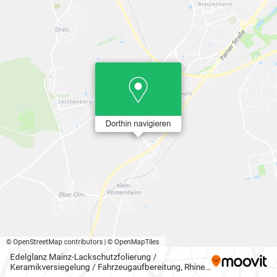 Edelglanz Mainz-Lackschutzfolierung / Keramikversiegelung / Fahrzeugaufbereitung Karte