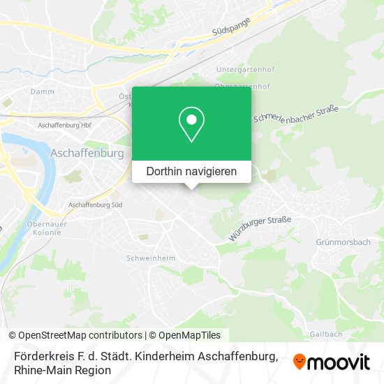 Förderkreis F. d. Städt. Kinderheim Aschaffenburg Karte