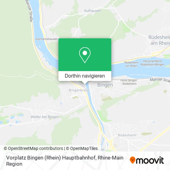 Vorplatz Bingen (Rhein) Hauptbahnhof Karte